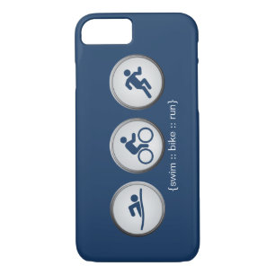 Triathlon Swim-Bike-Run iPhone 7 case (navy)