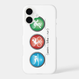 Triathlon Swim-Bike-Run iPhone 7 case (white)