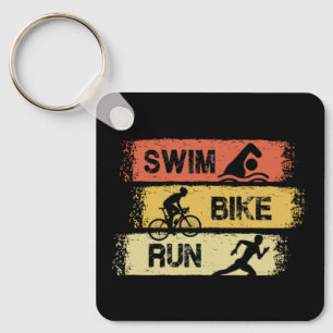 Triathlon - Swim Bike Run Key Ring