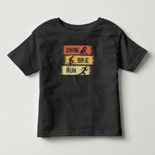 Triathlon - Swim Bike Run Toddler T-Shirt