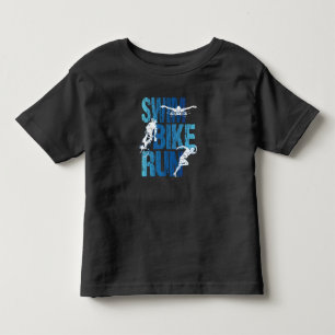 Triathlon - Swim Bike Run Toddler T-Shirt