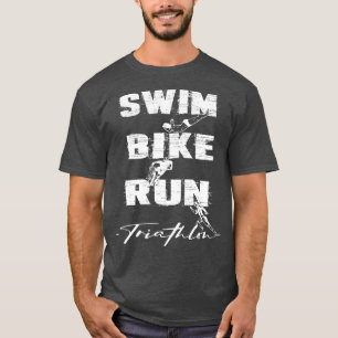 Triathlon Swim Bike Run Triathlete 39 2 T-Shirt