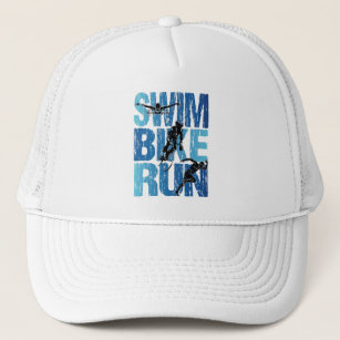 Triathlon - Swim Bike Run Trucker Hat