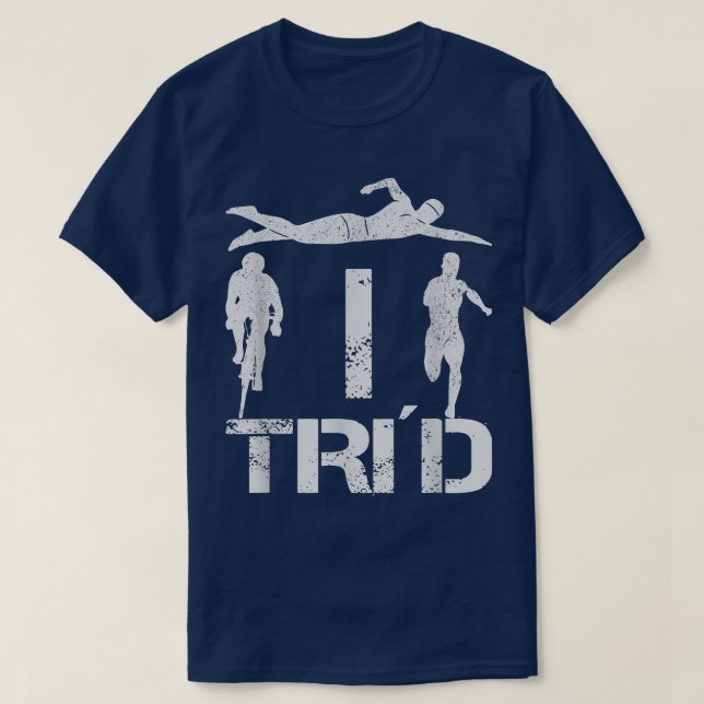 Triathlon Swimming Cycling Running 1371 T-Shirt (Design Front)