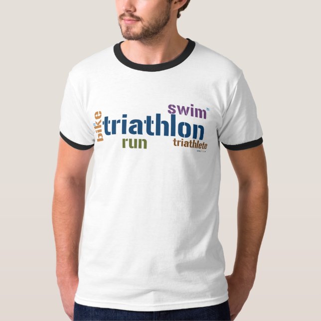Triathlon Text T-Shirt (Front)
