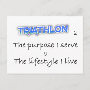 TRIATHLON - The purpose I serve Postcard