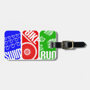 Triathlon TRI Colour Blocks Luggage Tag