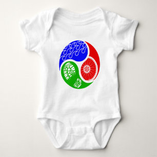 Triathlon TRI Yin Yang Baby Bodysuit