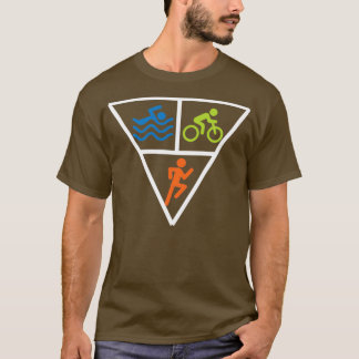 Triathlon Triangle Swim Bike Run Triathlete T-Shirt