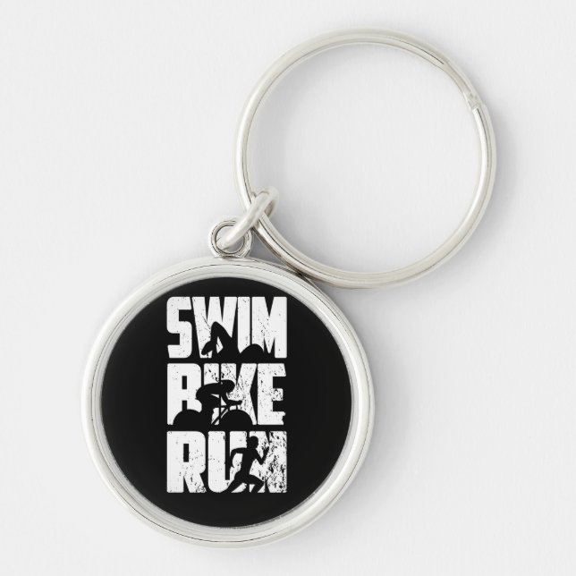Triathlon Triathlet Key Ring (Front)