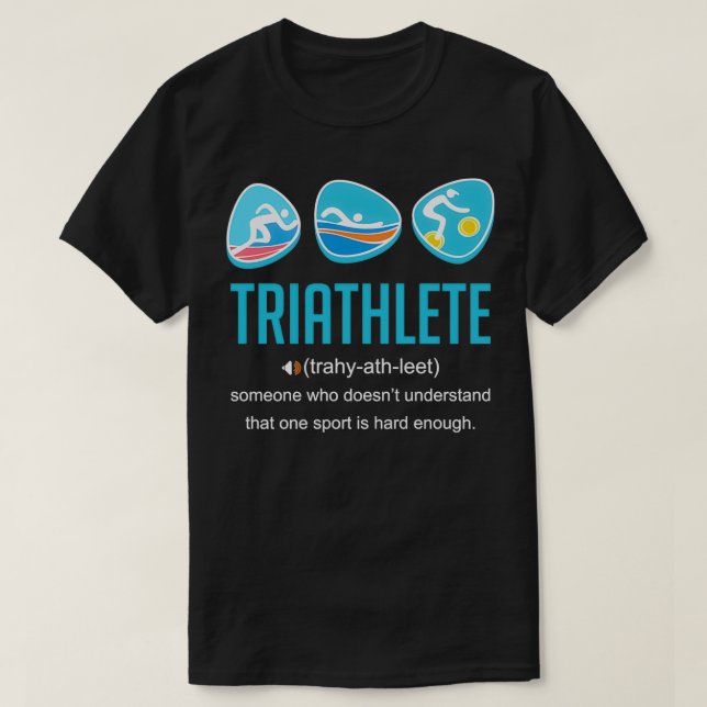 Triathlon triathlete 10 T-Shirt (Design Front)