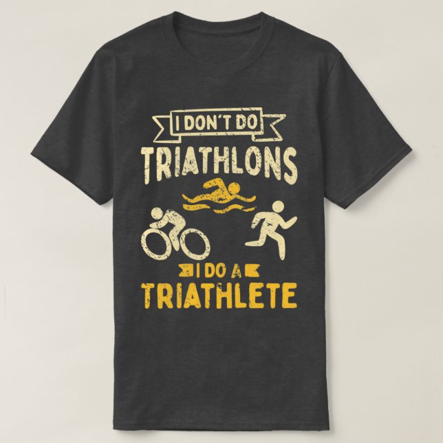 Triathlon Triathlete 14 T-Shirt (Design Front)