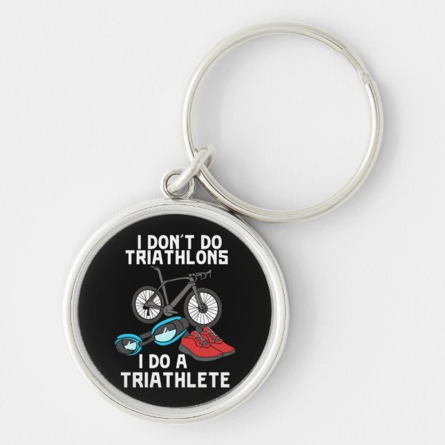 Triathlon Triathlete Key Ring (Front)