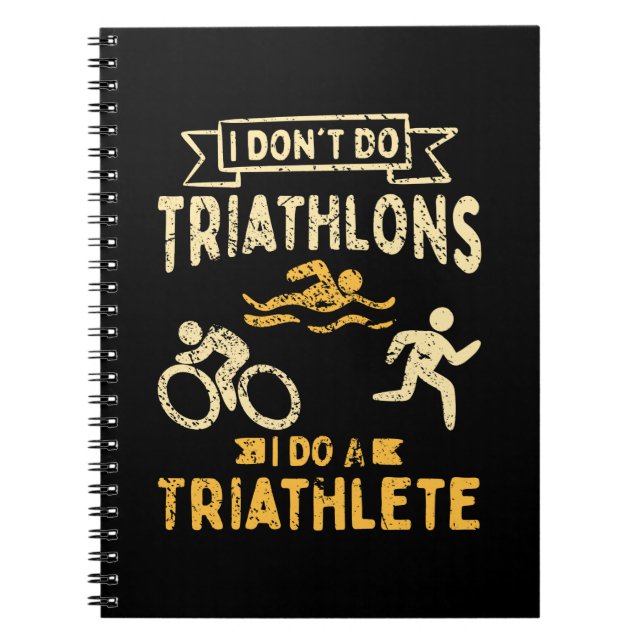 Triathlon Triathlete Notebook (Front)