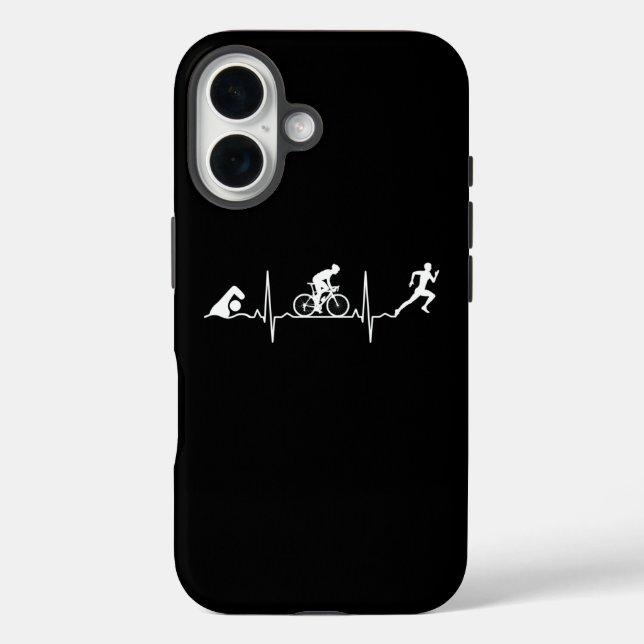 Triathlon - Triathlon Heartbeat Case-Mate iPhone Case (Back)