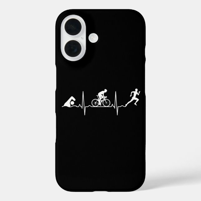 Triathlon - Triathlon Heartbeat Case-Mate iPhone Case (Back)