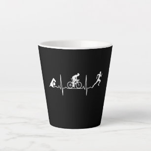 Triathlon - Triathlon Heartbeat Latte Mug