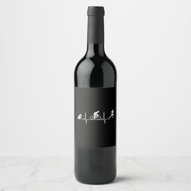 Triathlon - Triathlon Heartbeat Wine Label (Front)