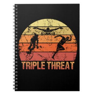 Triathlon Triple Threat Vintage Notebook