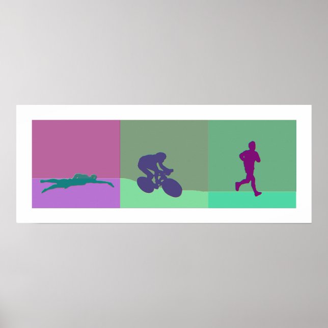 Triathlon Triptych Poster (Front)