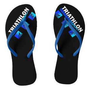 Triathlon Triumph: Navigating the Swim, Bike, Run  Flip Flops