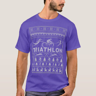 Triathlon Ugly Christmas Sweater For TriathleteChr