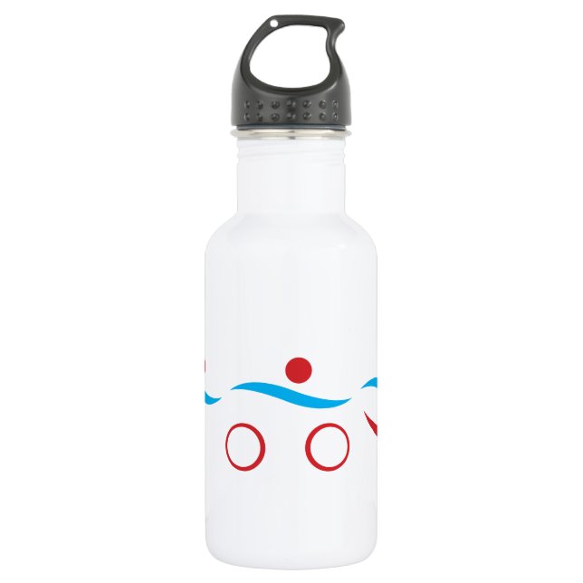 Triathlon unique 532 ml water bottle (Front)