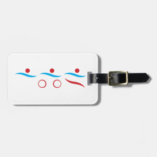 Triathlon unique gift luggage tag