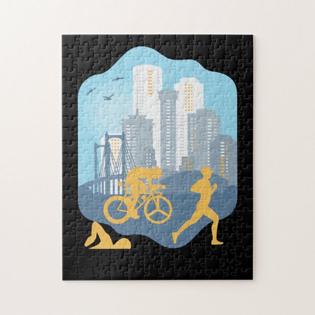 Triathlon, Urban, Lifestyle & city Jigsaw Puzzle (Vertical)