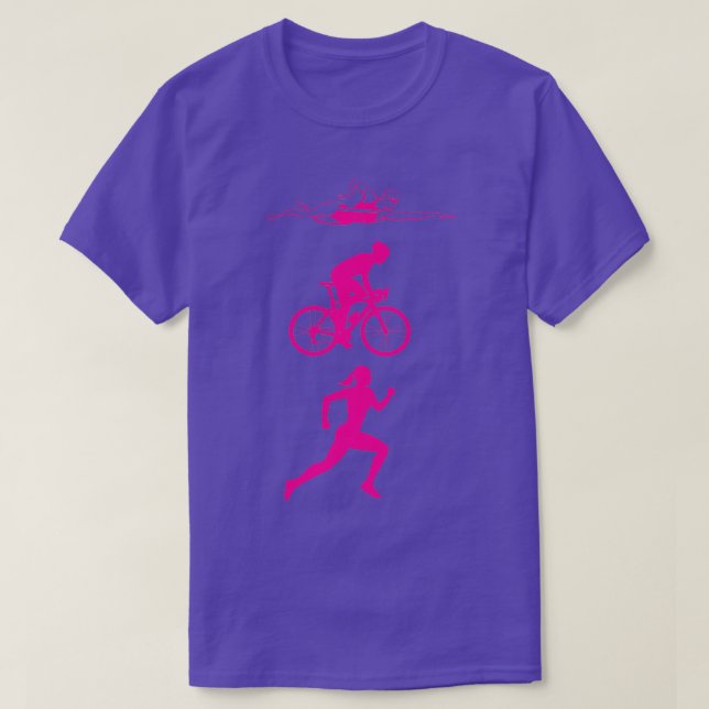 Triathlon women gift T-Shirt (Design Front)