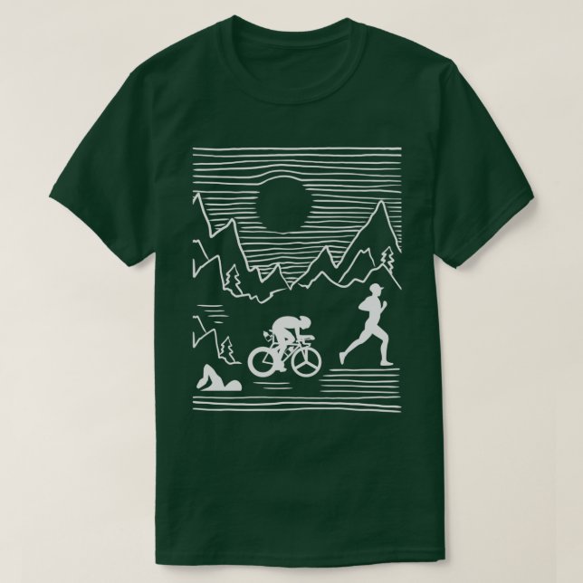 Triathlon wonderful nature 3 T-Shirt (Design Front)