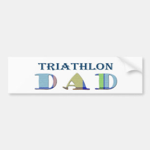 TriathlonDad Bumper Sticker