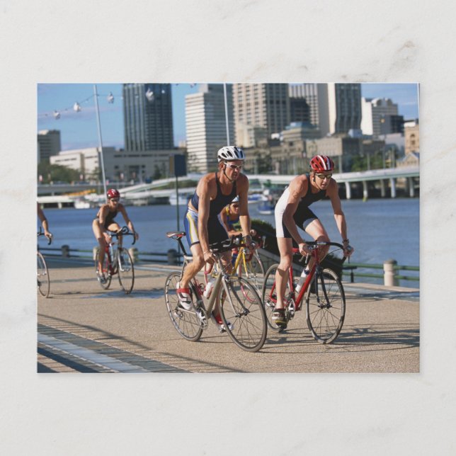 Triathloners Cycling Postcard (Front)