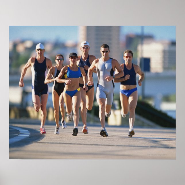Triathloners Running 5 Poster (Front)