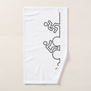 Triatlon. Swimming, cycling and running. Hand Towel