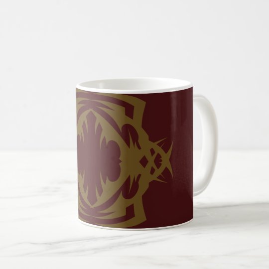 Tribal 16 gold to over network coffee mug