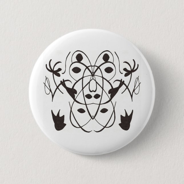 Tribal 2 6 cm round badge (Front)
