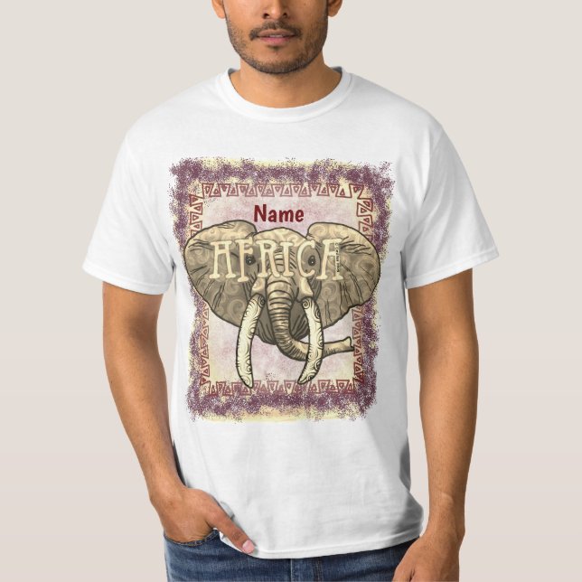 Tribal Africa Elephant  t-shirt (Front)