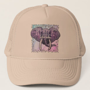 Tribal Africa Elephant Trucker Hat