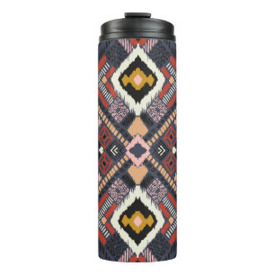 Tribal African Chevron Aztec Pattern Thermal Tumbler