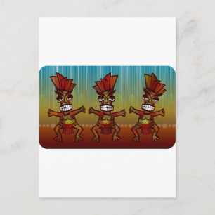 Tribal African Dance Postcard