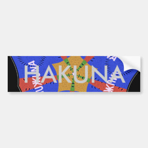 Tribal African Design: Hakuna Matata Bumper Sticker