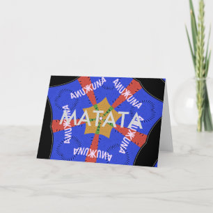 Tribal African Design: Hakuna Matata Card