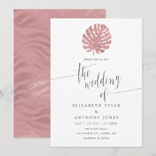 Tribal African Geometric Exotic Wedding Invitation