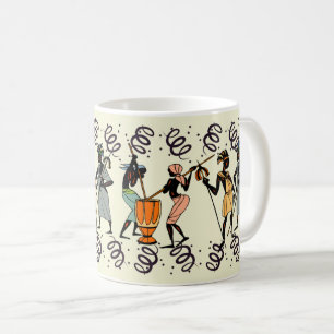 Tribal African Men: Ethnic Sport  Coffee Mug