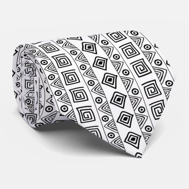 Tribal African Pattern Necktie (Rolled)