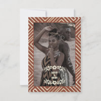 Tribal African Terracotta Burnt Orange