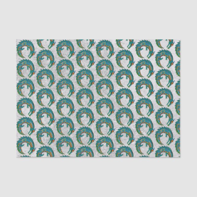 Tribal Alligator Art Tissue Paper (Front)