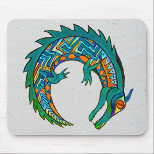 Tribal Alligator Mouse Mat