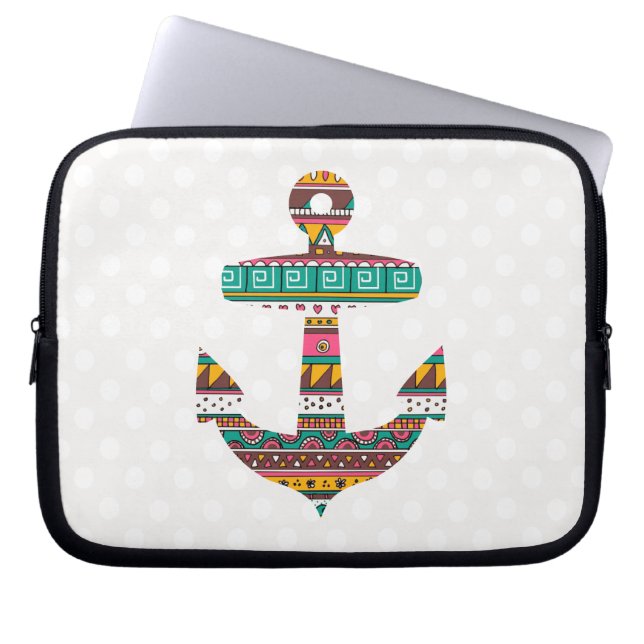 Tribal Anchor Laptop Sleeve (Front)